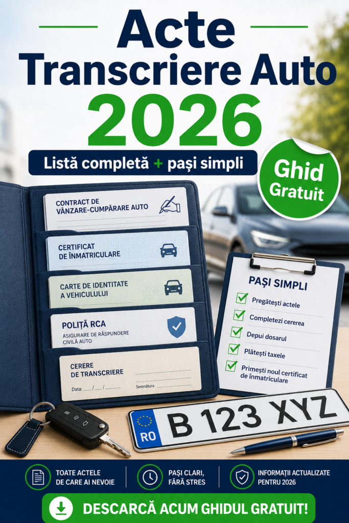acte necesare transcriere auto